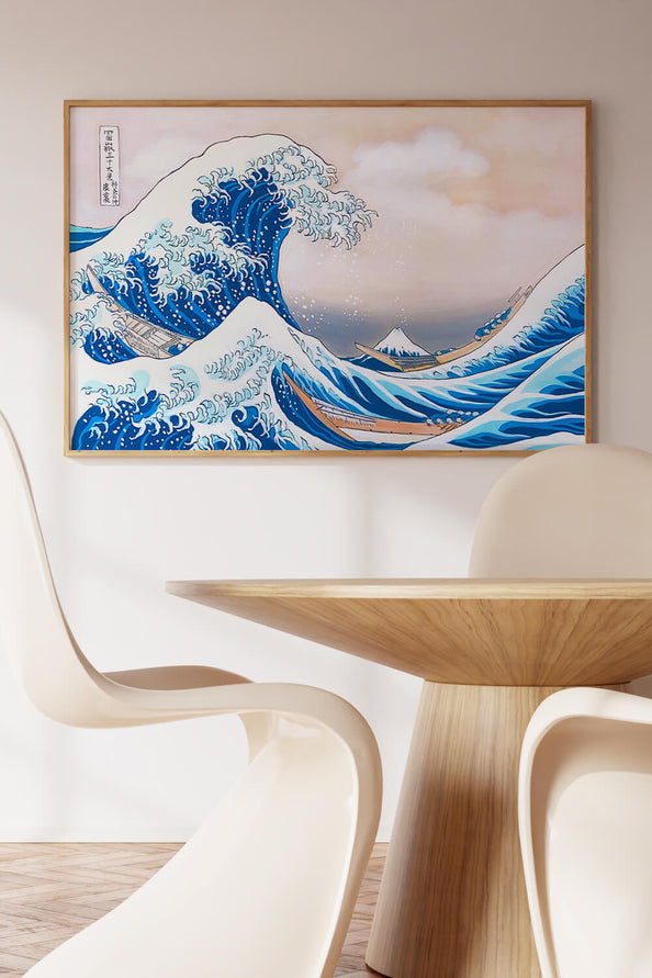 Reproduction Hokusai – Grande vague en situation