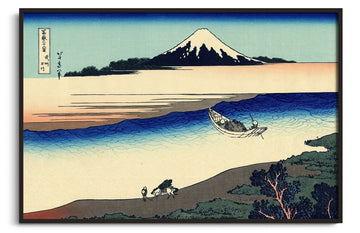 Reproduction Rivière Tama et Mont Fuji Hokusai – peinture à l'huile