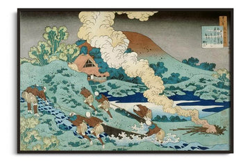 Reproduction Kakinomoto Hitomaro Hokusai – peinture à l'huile