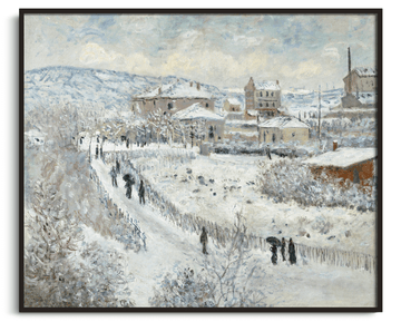 Reproduction Argenteuil sous la neige Monet – peinture à l'huile
