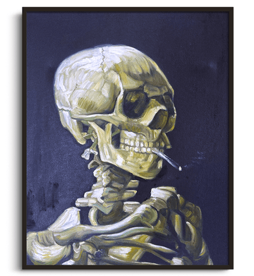 Reproduction Crâne à la cigarette Van Gogh – peinture à l'huile
