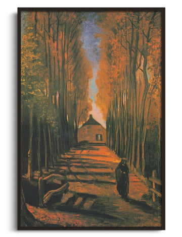Reproduction Allée de peupliers en automne Van Gogh – peinture à l'huile